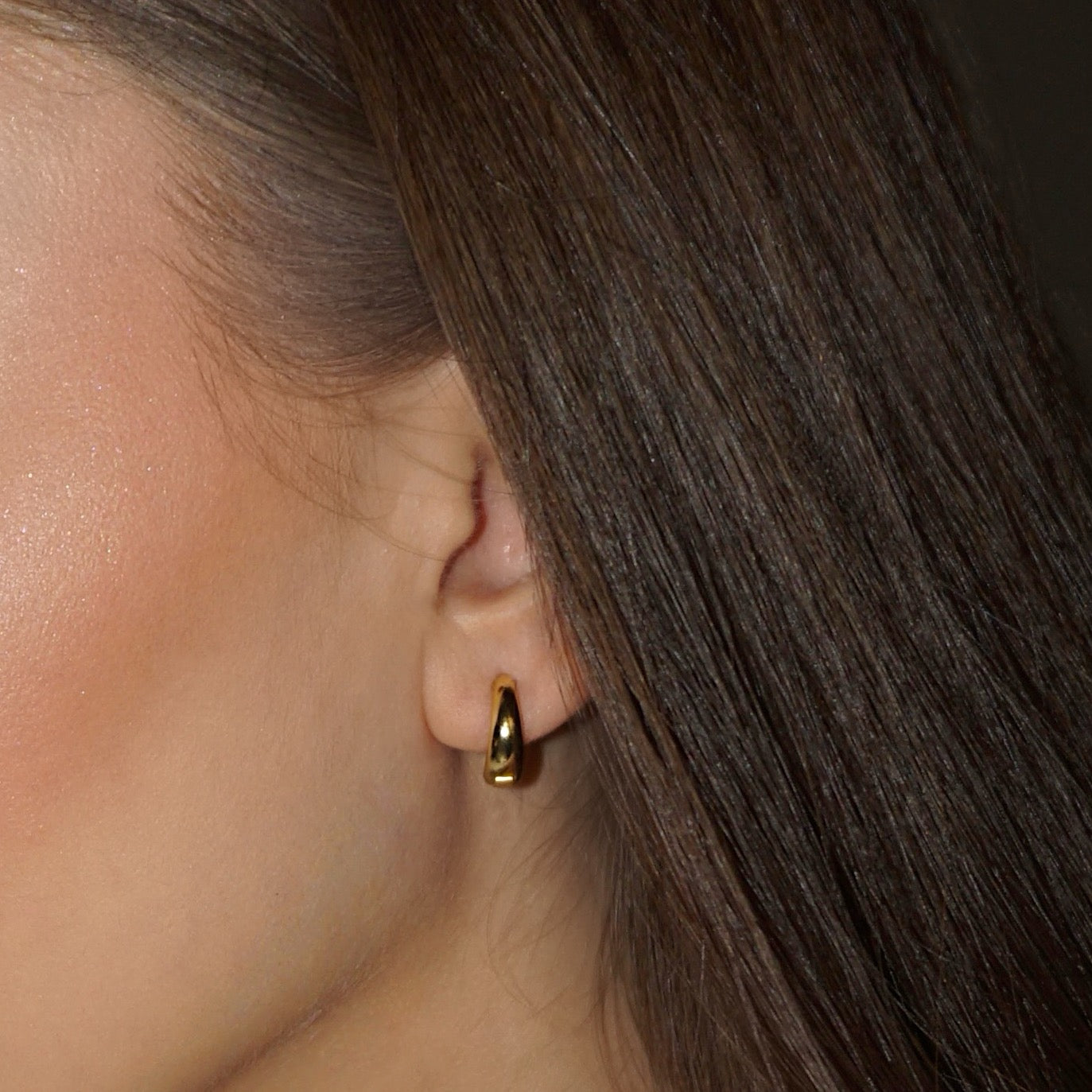 Minimalist Wide Hoop Earrings