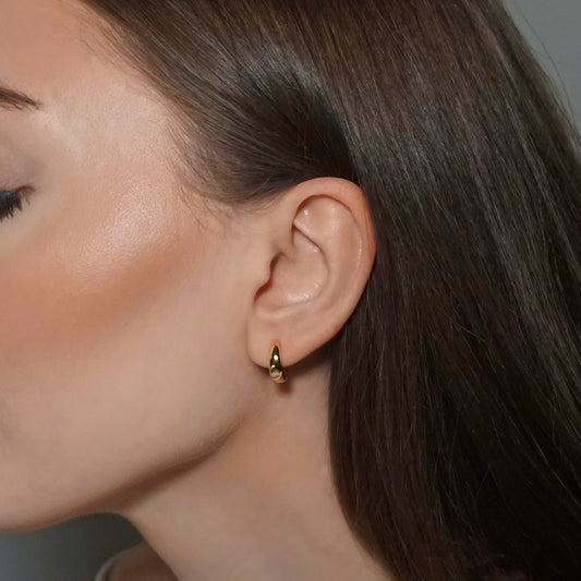 Minimalist Wide Hoop Earrings