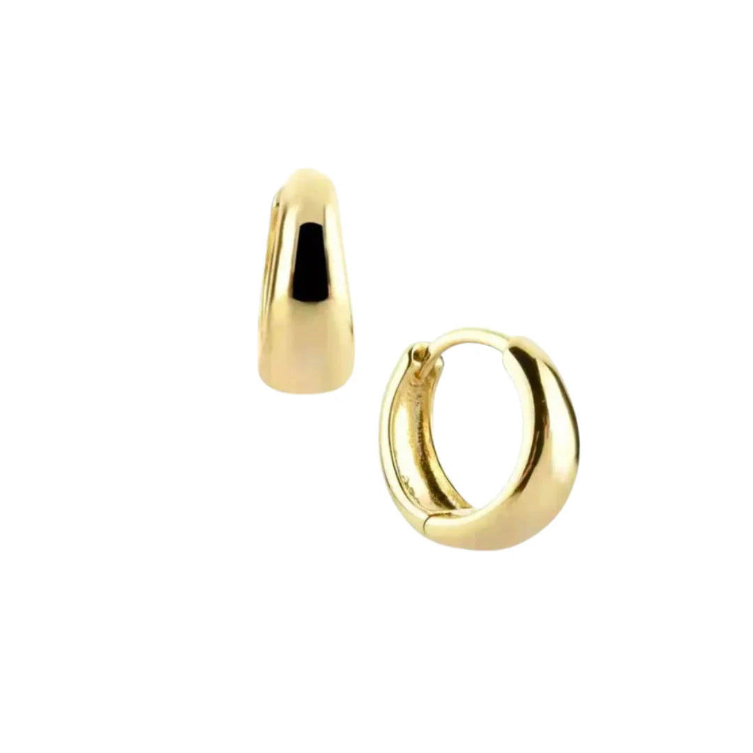Minimalist Wide Hoop Earrings
