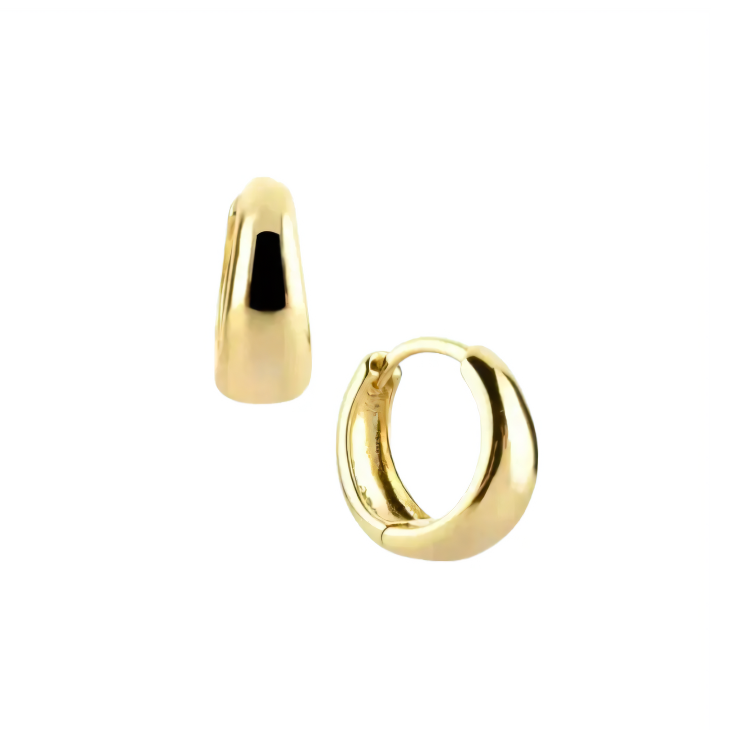 Minimalist Wide Hoop Earrings