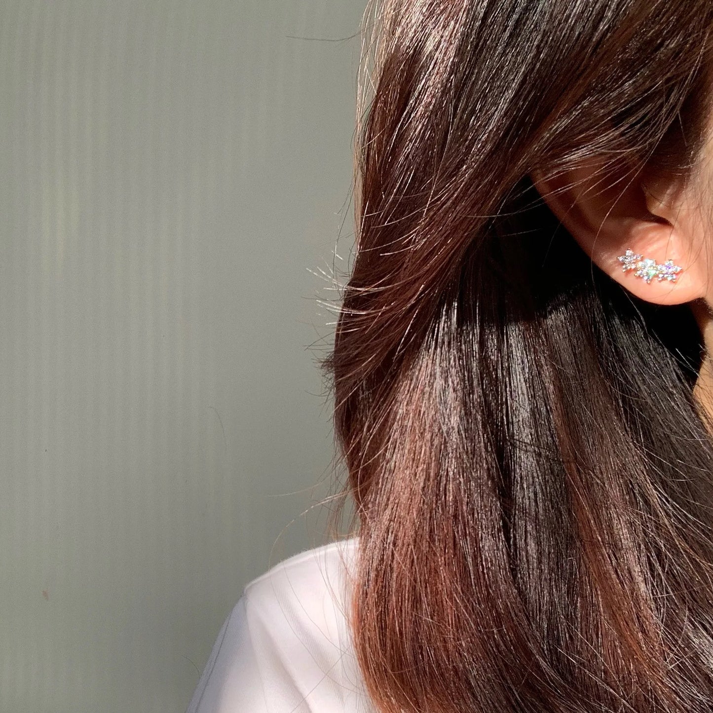 Flower Triple Bloom Stud Earrings