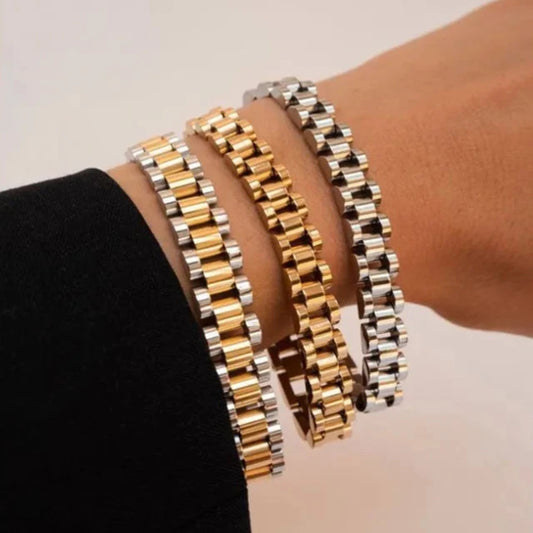 Chain Link Wide Bracelet