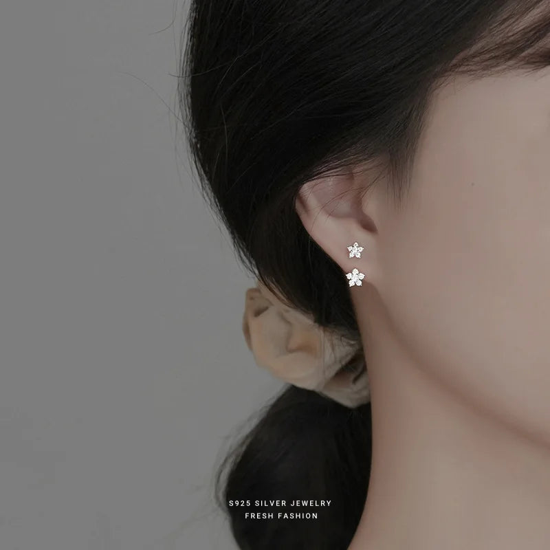 Flower Double Hanging Earrings