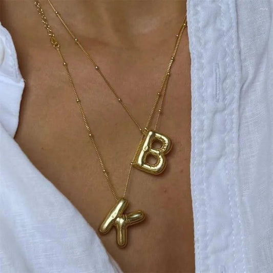 Initial Balloon Letter Necklace