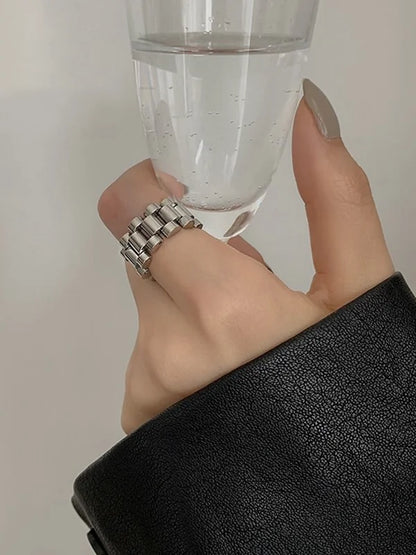 Chain Link Wide Ring