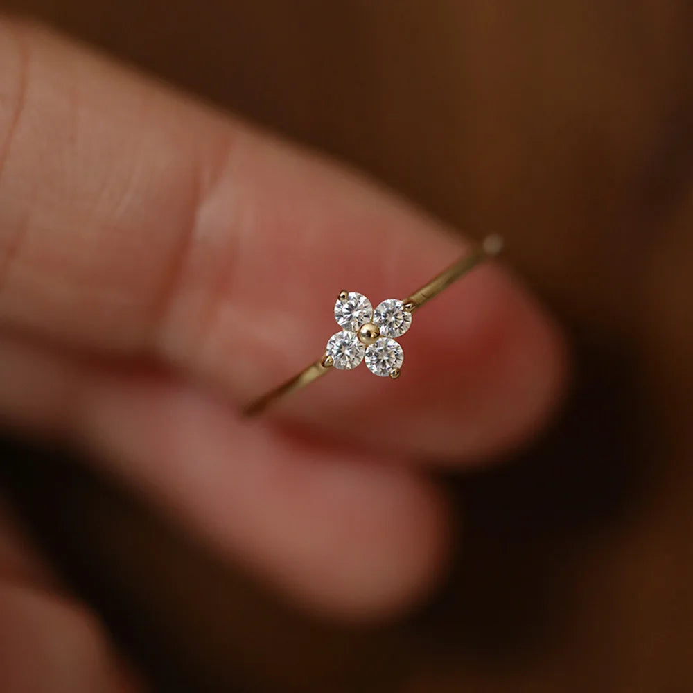 Flower Single Motive Ring