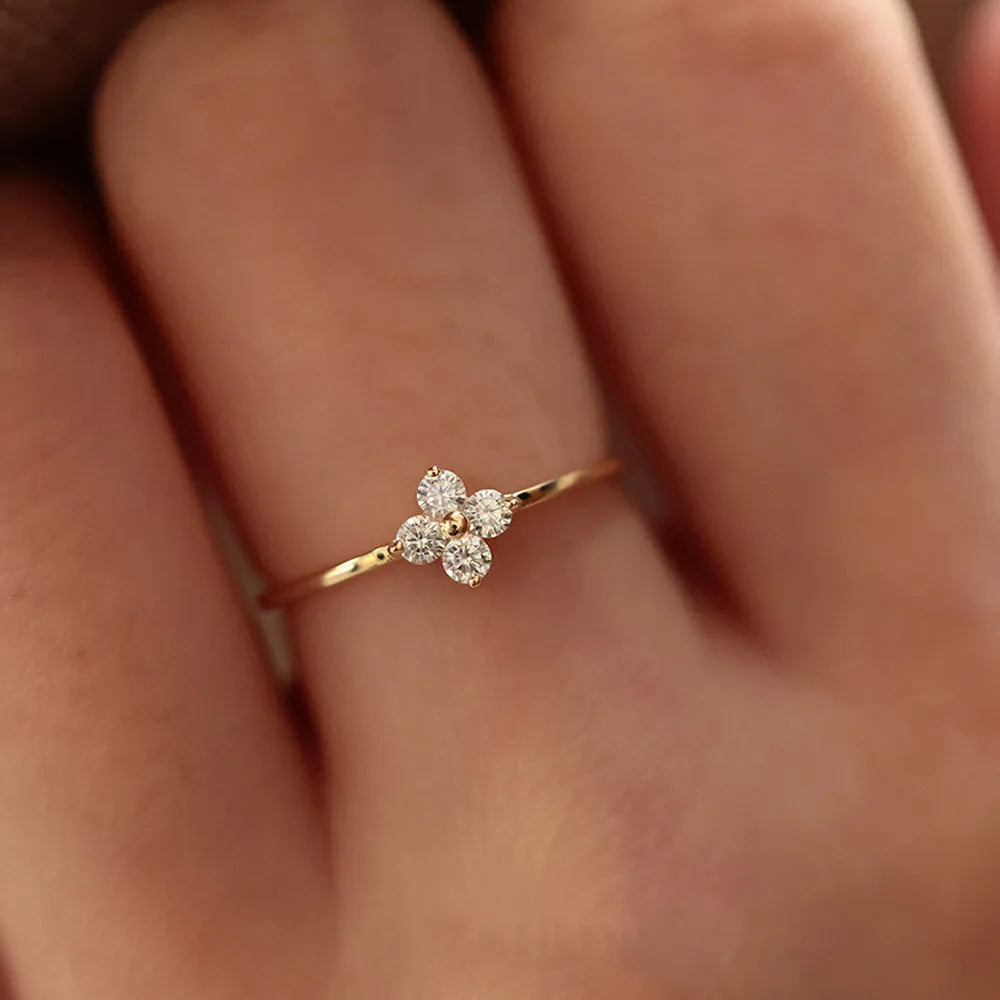 Flower Single Motive Ring