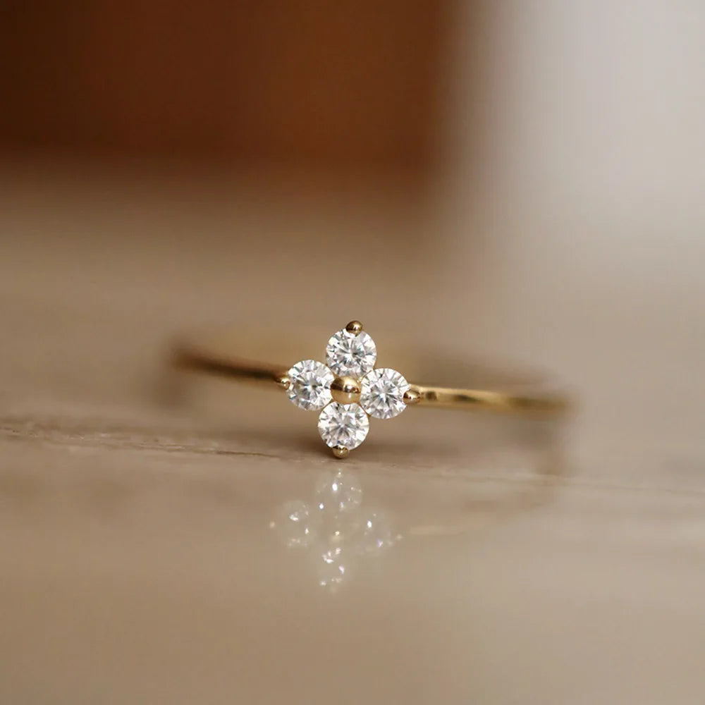Flower Single Motive Ring