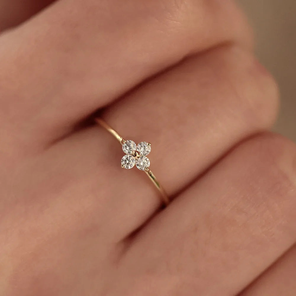 Flower Single Motive Ring