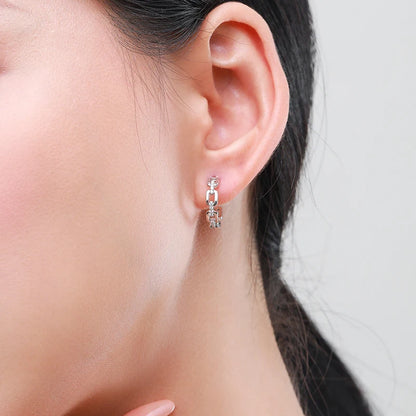 Chain Link Hoop Earrings