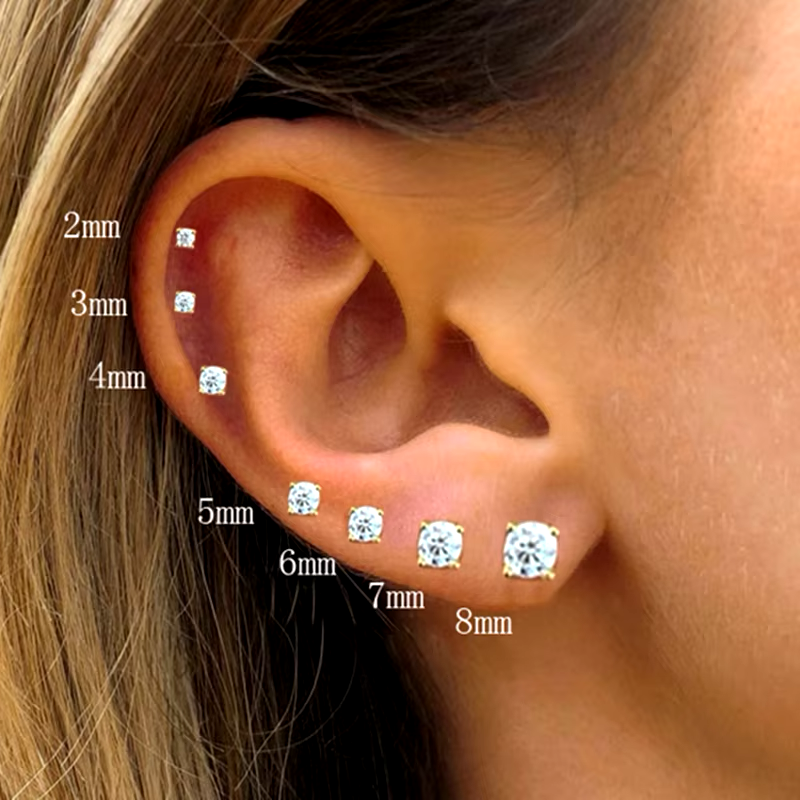 Crystal Stud Earrings