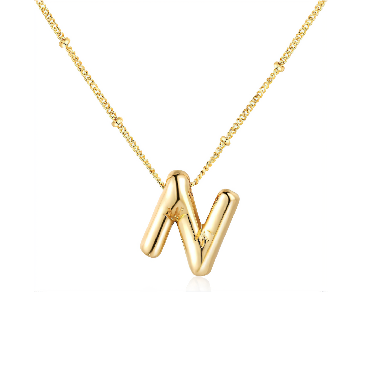 Initial Balloon Letter Necklace