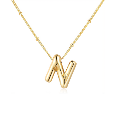 Initial Balloon Letter Necklace