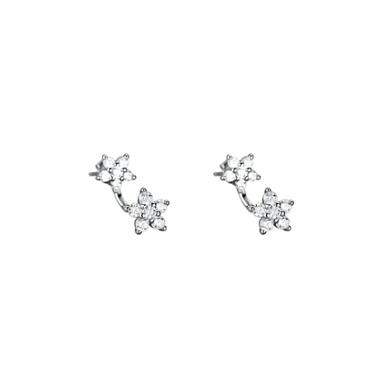 Flower Double Hanging Earrings