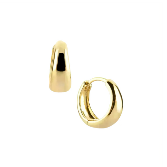 Minimalist Wide Hoop Earrings