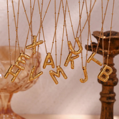 Initial Balloon Letter Necklace