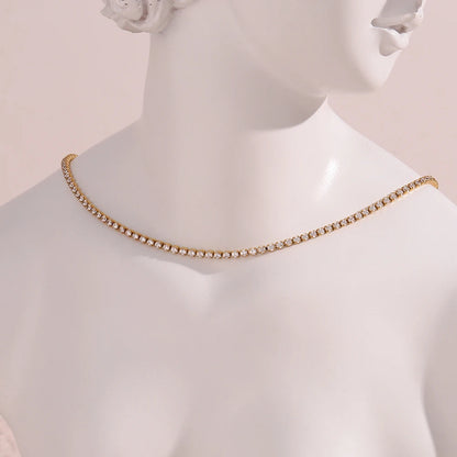 Tennis Minimalist 2mm Necklace
