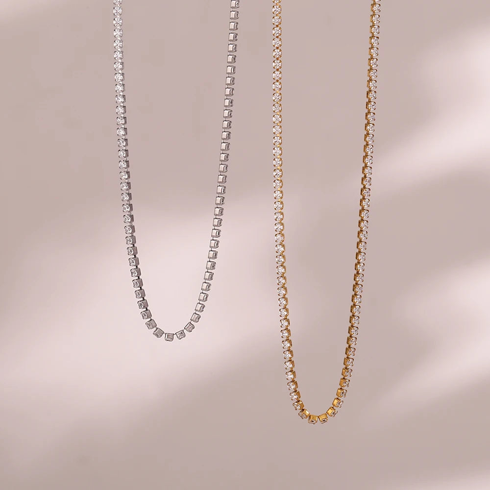 Tennis Minimalist 2mm Necklace