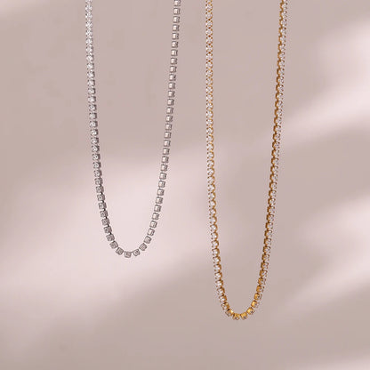Tennis Minimalist 2mm Necklace