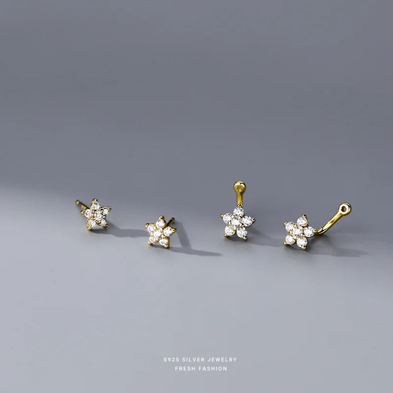 Flower Double Hanging Earrings