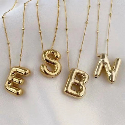Initial Balloon Letter Necklace