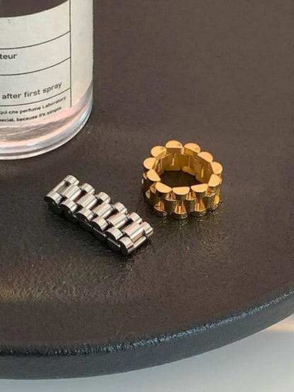 Chain Link Wide Ring